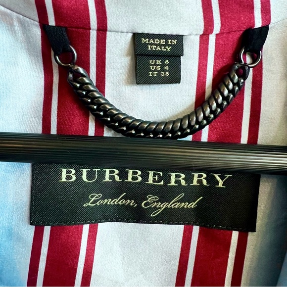 Authentic BURBERRY Striped Silk & Cotton Blazer, Runway (Fall 20166) - Picture 2 of 16